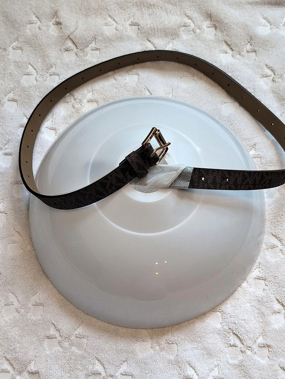 Michael Kors Signature Logo Belt Reversible Black & Brown Medium NWT